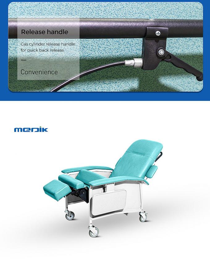 4 Positon Plasma Dialysis Recliner Blood Donor Chair 113kg Caoacity