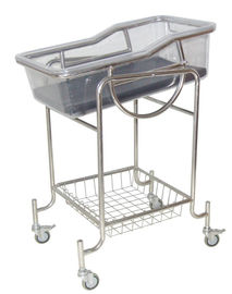 Storage Basket Pediatric Hospital Beds Transparent Baby Tray SS Stucture