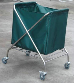 Stainless Steel Laundry Trolley For Collecting Dirty Clothing