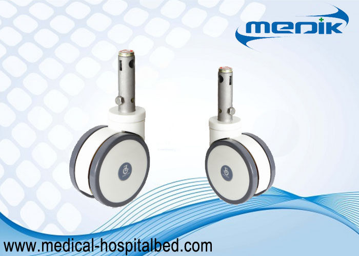 Central Locking Medical Casters Bed Casters Wheels 45 Degree Cam Movement