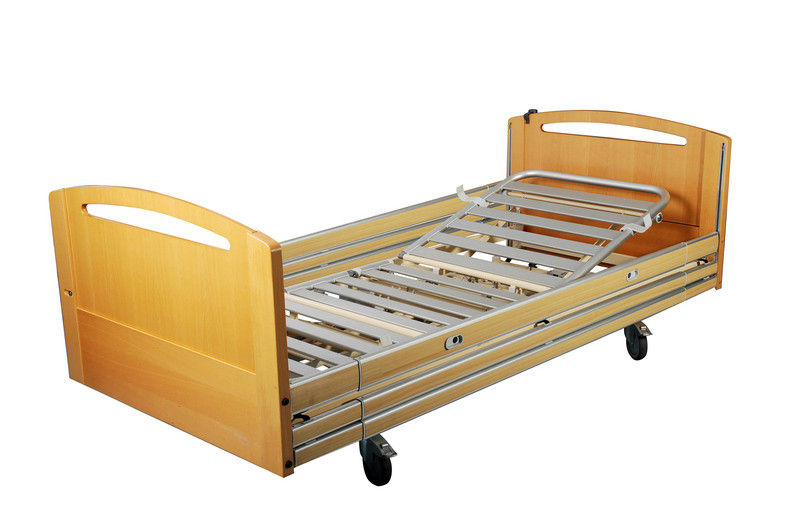 175kgs Electric Home Care Bed Five Functions Four 125mm Castors