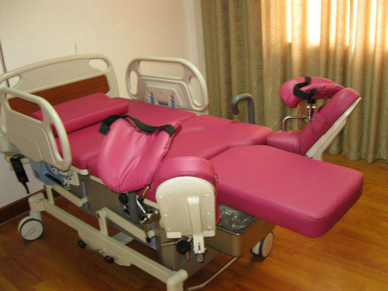 Mobile Gynecological Chair , Electric LDR Bed With ABS Head Board