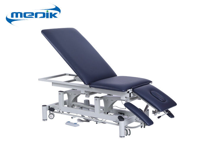 Height Adjustable Medical Office Exam Tables Electric 5 Sections On Casters
