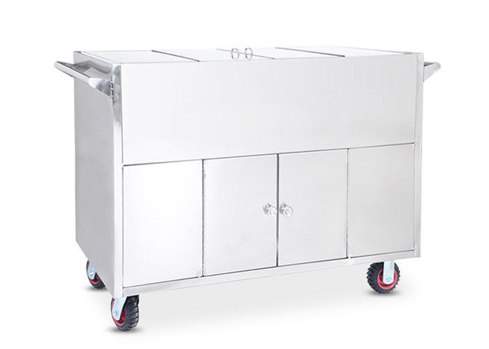 Medical Stainless Steel Sterile Services Transport Trolley For Hospital CSSD