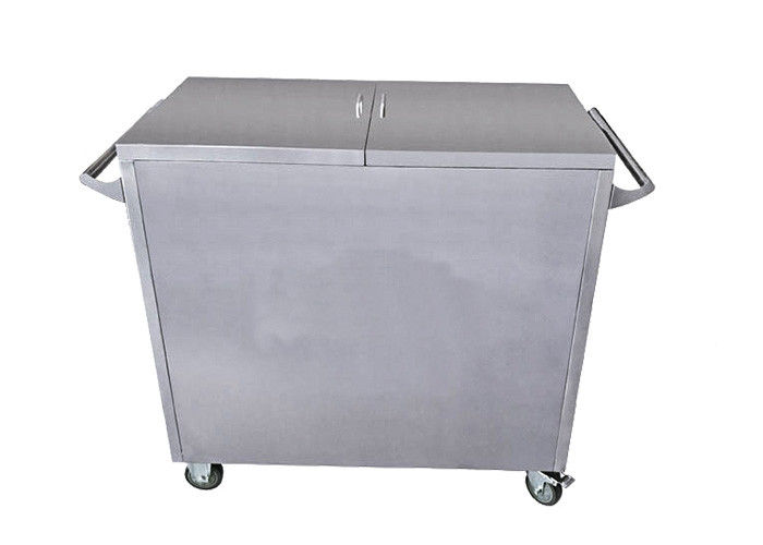 Medical Trolley Two Door Stainless Steel Case Carts For CSSD