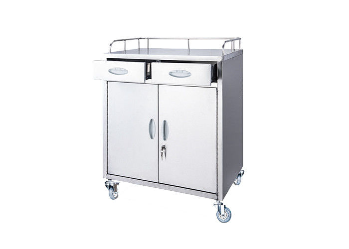 Stainless Steel Medical Medicine Trolleys Cart For Hospital Patient