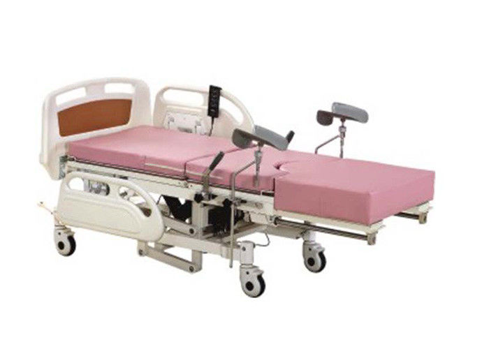 Remote Controller Medical Maternity Bed With Telescopic Working Table