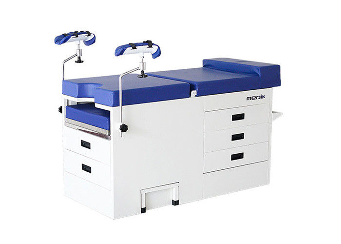 Five Drawers Gynecological Hospital Examination Table With Basin / Step Stool