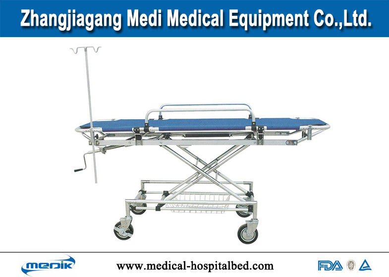 Easy Moving Patient Transfer Trolley For Ambulance Aluminum Alloy Structure