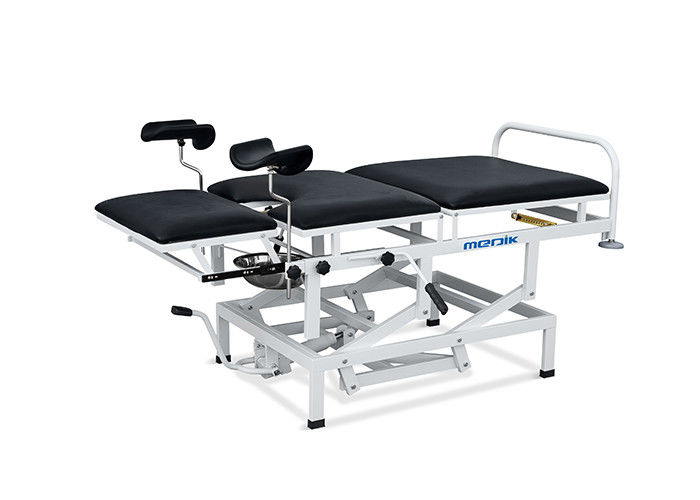Power Coating Height Adjustable 170kg Medical  Hydraulic Delivery Bed