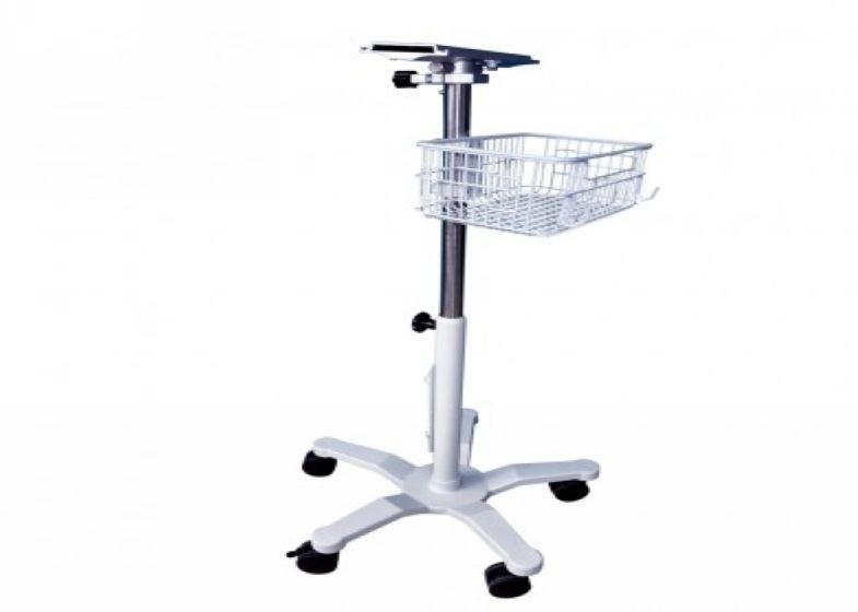 Adjustable Height Medical Trolleys / Mobile Medical Cart For Defibrillator