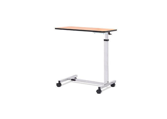 YA-T05 Movable Medical Overbed Hospital Bed Rolling Table Laminated  Wood