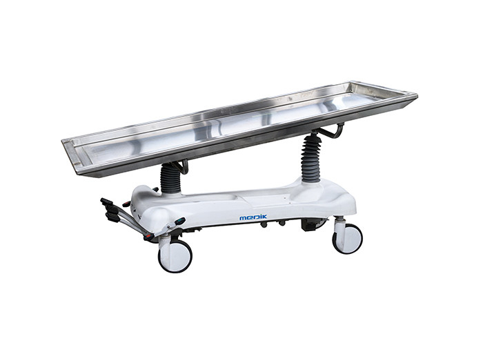 Medical Hydraulic Cadaver Trolley Height Adjustable Mortuary Stretcher For Hospital