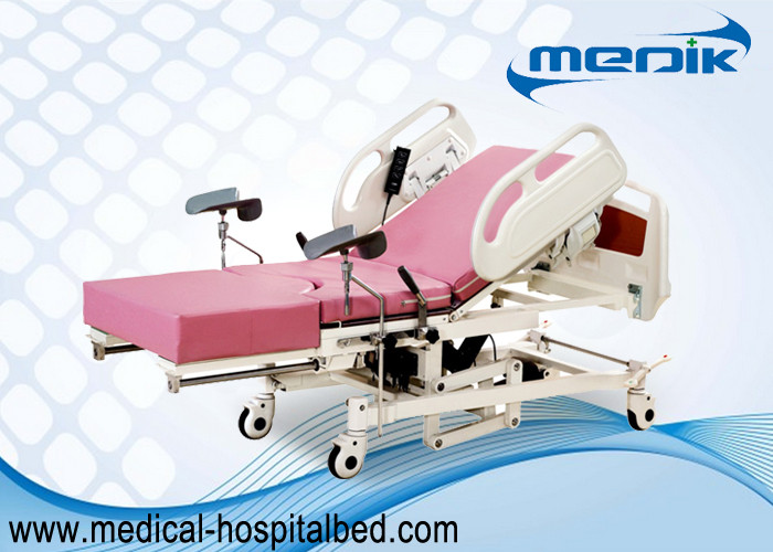 Remote Controller Medical Maternity Bed With Telescopic Working Table