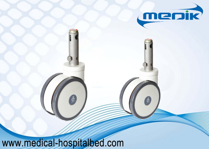 Central Locking Medical Casters Bed Casters Wheels 45 Degree Cam Movement