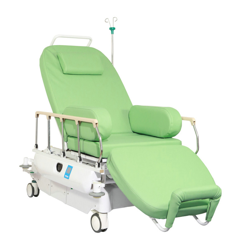 Medical Dialysis Chairs , Mobile Blood Donor Chair Bed For Disabled