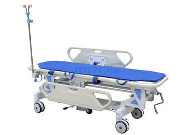 Luxurious PP Patient Transfer Trolley , Mechanical Stretcher Cart