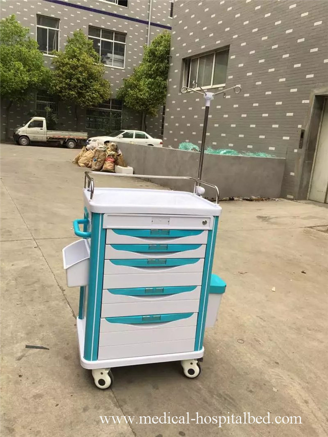 ABS Plastic Medical Trolleys , Hospital Drug Transfer Trolley