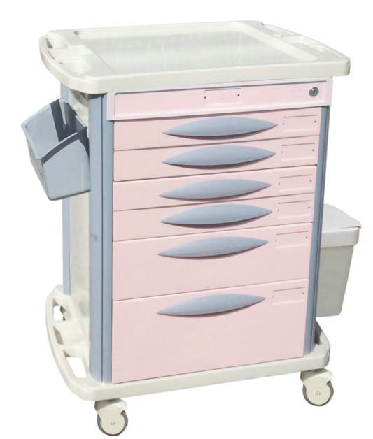 Luxury Drug Medical Storage Carts / Medication Carts For Hospitals