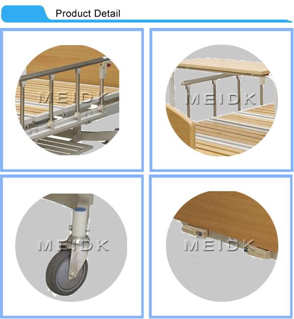 Multifunction Manual Patient Nursing Home Beds With Side Rails