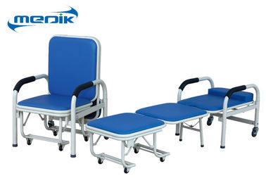 Durable Medical Folding Chair Hospital Accompany Sleeping Chair With Castors