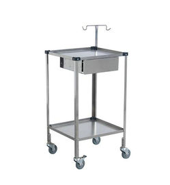 Emergency Medical Trolleys , Stainless Steel Anesthesia Trolley