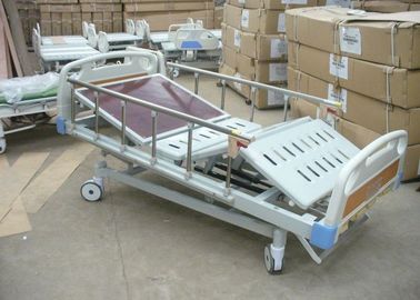 Four Cranks Anti Rust Treated Manual Hospital ICU Bed With CPR Function