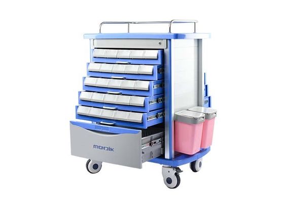 Multifunction Removable Medical Cart For Dispensing Medicine With Inner Divided