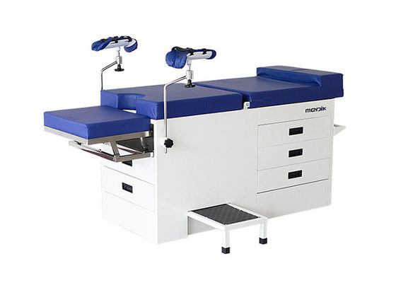 Five Drawers Gynecological Hospital Examination Table With Basin / Step Stool