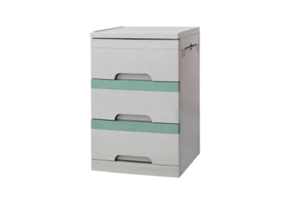 3 Drawers Hospital Bed Accessories Locker With Dining Board