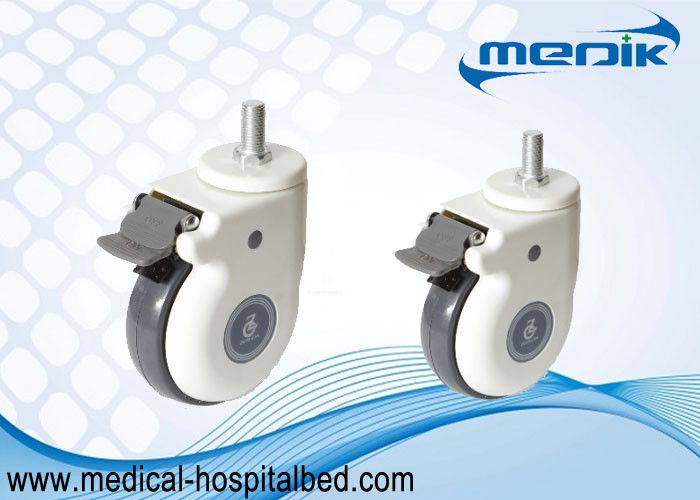 TPU Tires Medical Casters Heavy Duty Swivel Casters Double Brake