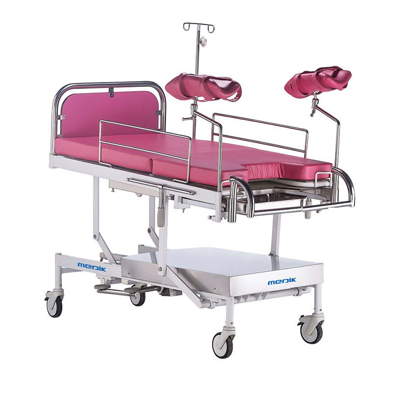 Hospital Labor Hydraulic Delivery Bed Female Maternity Birthing Beds With Manual Crank Trendelenburg Function