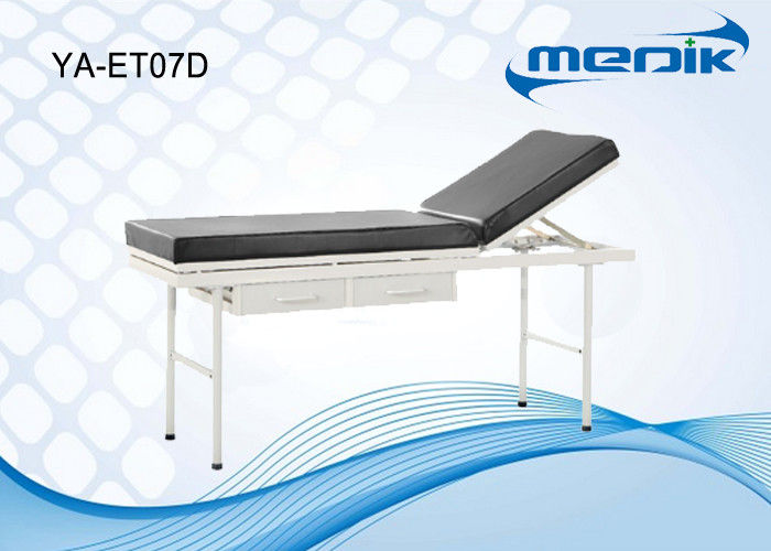 Power Coating Doctor Examination Table With Drawers 2 Section