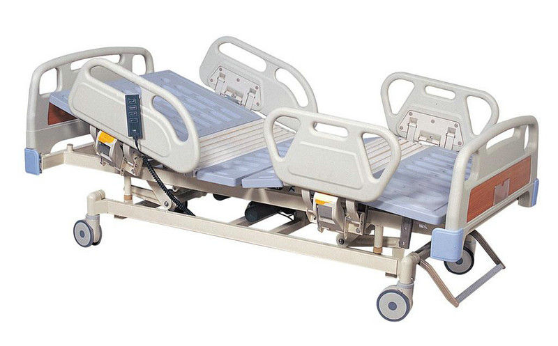 Electric Hospital ICU Bed 700mm ABS Headboard For Patient Steel Frame