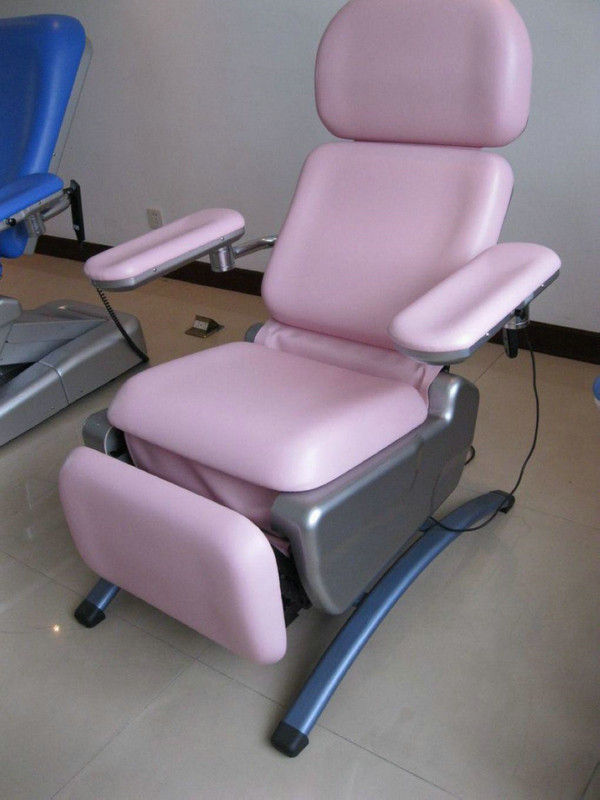 Electrical Clinic Delivery Bed , Foldable Blood Donation Chair Adjustable