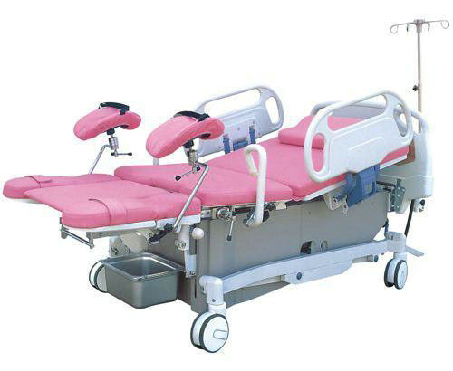 Mobile Gynecological Chair , Electric LDR Bed With ABS Head Board