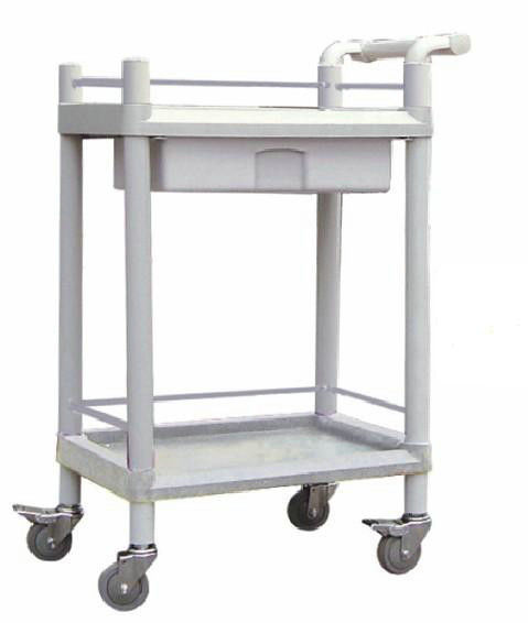 Clinic / Home Medical Trolleys , White Plastic Utility Trolley