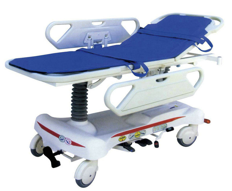 Medical Patient Stretcher Trolley , Hydraulic Ambulance Trolley