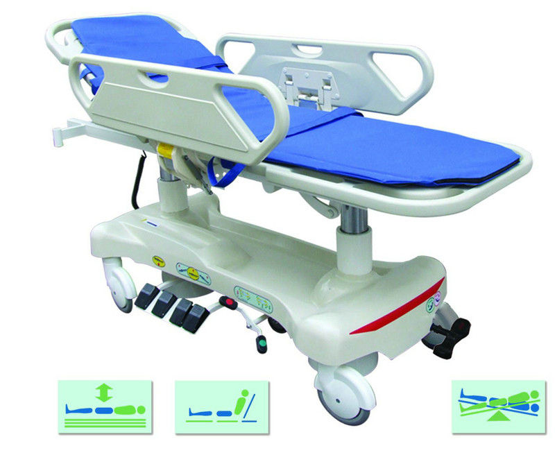 Deluxe Automatic Electric Patient Transfer Trolley For First Aid