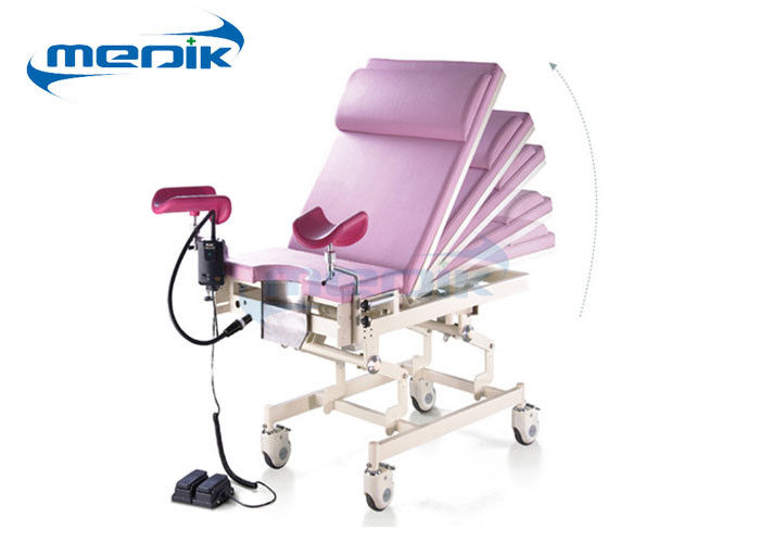 Hospital Examination Gynecology Chair Backrest Adjustable With Foot Switch