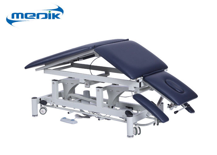 Height Adjustable Medical Office Exam Tables Electric 5 Sections On Casters