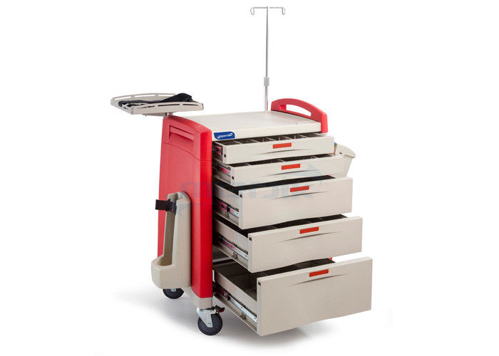 ABS Material  Emergency Medical Trolleys With CPR Boards Fit Hospitals