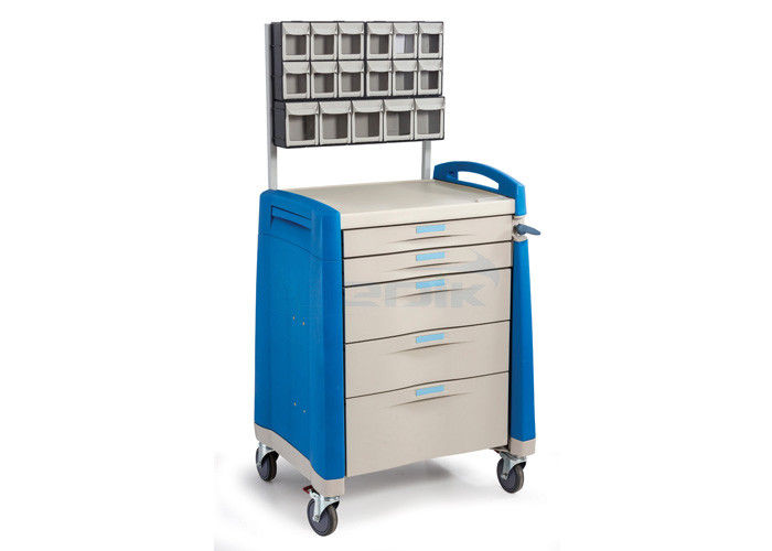 ABS Material Five Drawers Anesthesia Cart