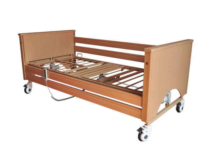 Electric Operation Wooden Profiling Care Bed For Retirement Home