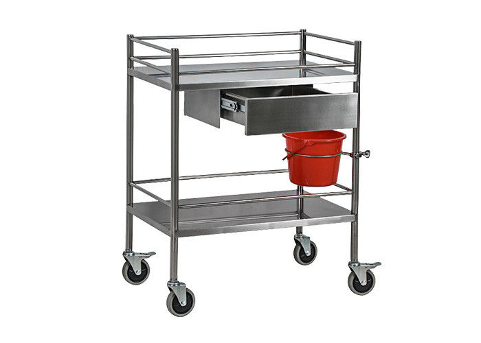 Two Shelf Removable Rust  - Proof Medical Instrument Trolleys