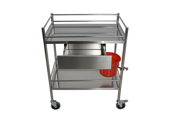 Two Shelf Removable Rust  - Proof Medical Instrument Trolleys
