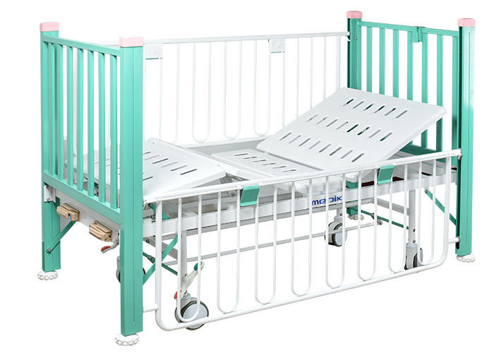 Two Function Manual Medical paediatric Bed With Enameled Steel Side Rails