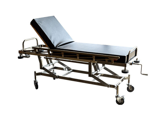 Stainless Steel Emergency Stretcher With Manual CPR Backrest Adjustable