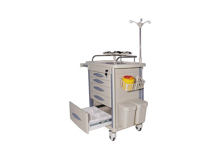 Luxury ICU Emergency Trolley , Crash Trolley Medical Equipment