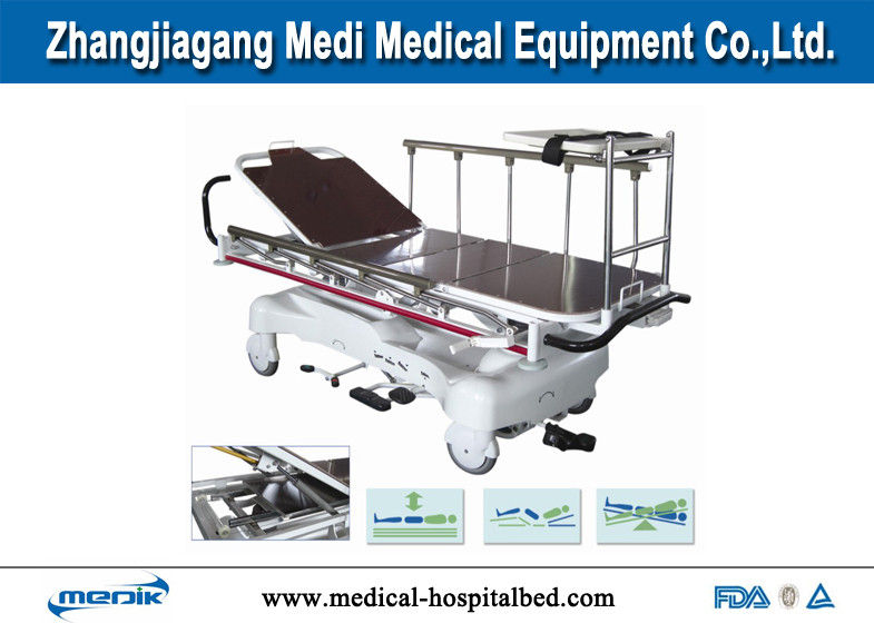 Hydraulic  Radio Translucent Patient Transport Trolley Height Adjustable
